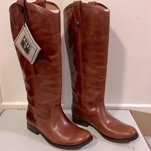 FRYE Melissa Button Boot 5.5 M Cognac NEW